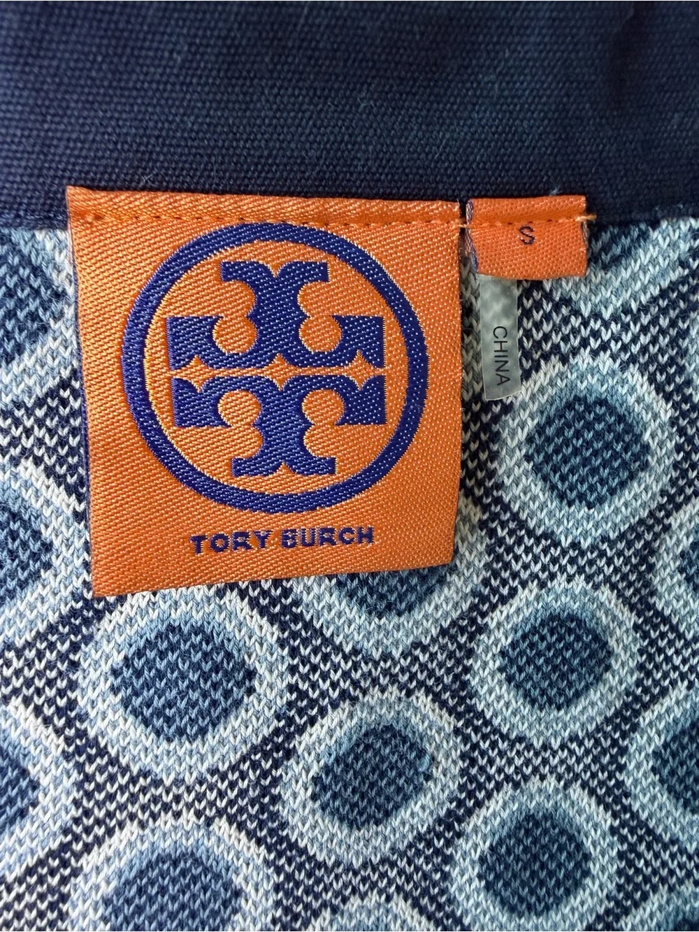 Tory Burch Geometric Polka Dot Blazer Jacket Gold Hardware Size S